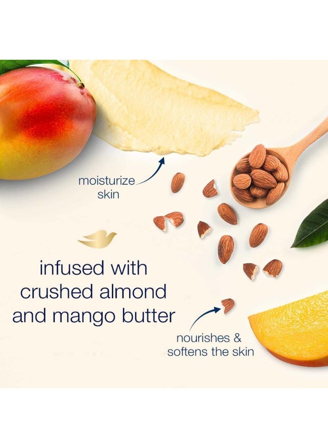 دوف مقشر الجسم باللوز المطحون وزبدة المانجو 298 جرام عناية بالجسم تغذية عميقة وبشرة ناعمة - Image 5